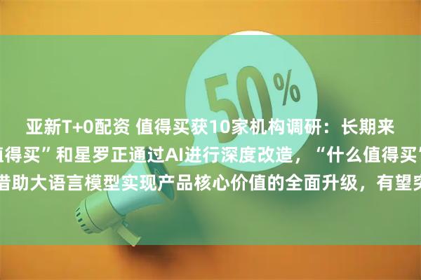 亚新T+0配资 值得买获10家机构调研：长期来看，原有业务如“什么值得买”和星罗正通过AI进行深度改造，“什么值得买”已借助大语言模型实现产品核心价值的全面升级，有望突破现有收入规模（附调研问答）